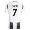 Conjunto (Camiseta+Pantalón Corto) Juventus Chiesa 7 Primera Equipación 2024-25 - Niño